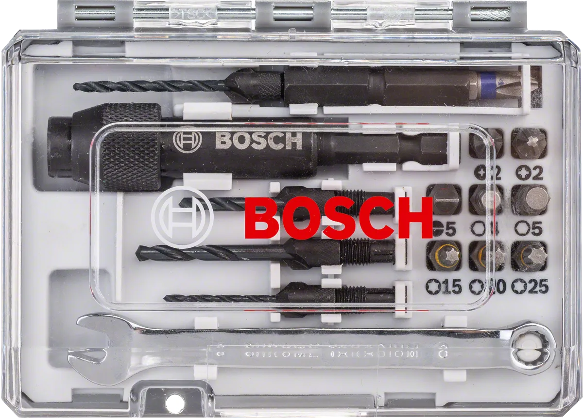 Komplet svedrov in vijačnih nastavkov Bosch Pro Universal.