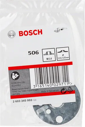Vpenjalna prirobnica Bosch M14 115/125 mm.