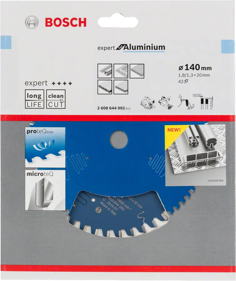 Bosch list krožne žage Expert za aluminij s premerom 140 mm.