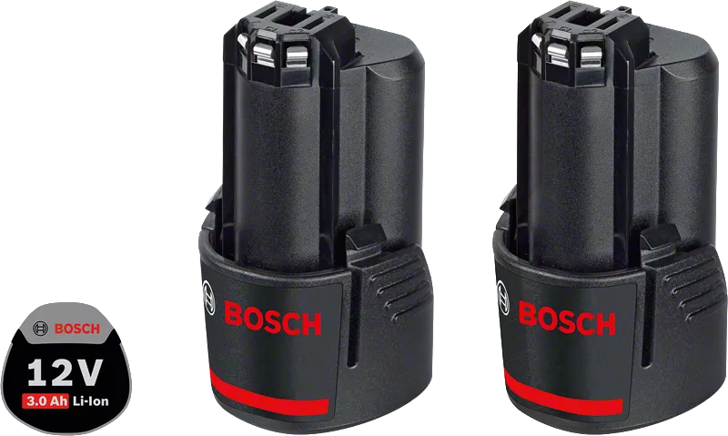 Bosch 12V 3,0Ah GBA akumulatorski paket, kompaktna zasnova.