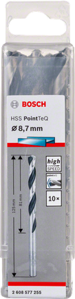 Spiralni sveder Bosch HSS PointTeQ 8,7 mm.