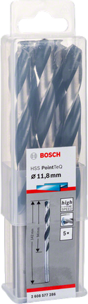Svedri Bosch HSS PointTeQ 11,8 mm.
