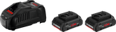 Bosch 2x ProCORE18V 4.0Ah akumulatorja s polnilnikom GAL 1880 CV.