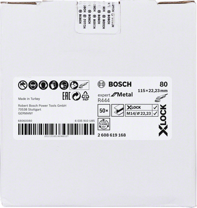 Bosch X-LOCK brusilni disk iz vlaken 115 mm G 80.