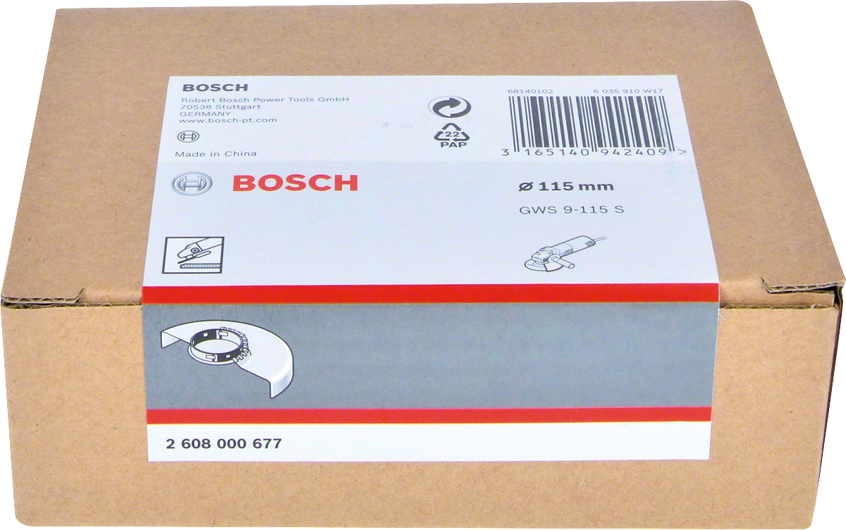 Bosch zaščitni pokrov za brušenje 115 mm.