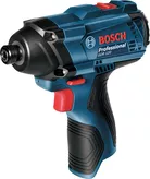 Bosch akumulatorski udarni vijačnik GDR 120 z ergonomskim ročajem.