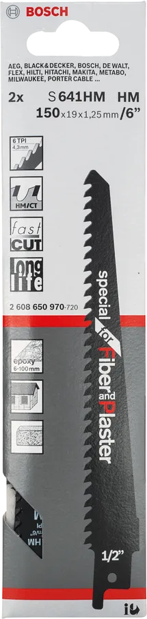 Bosch list za sabljasto žago S 641 HM 6″.