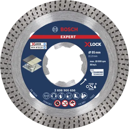 Bosch EXPERT HardCeramic X-LOCK diamantni rezalni disk 85 mm.