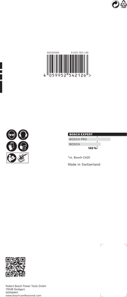 Brusni papir Bosch EXPERT C470 93 × 186 mm G 100 10-delni.