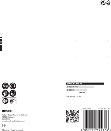 Bosch EXPERT C470 brusni papir 125 mm, granulacija 320, 5 kosov.