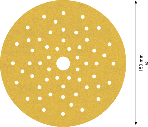 Brusni papir Bosch EXPERT C470 z več luknjami, 150 mm.