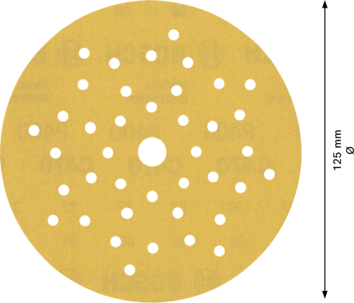 Brusni papir Bosch EXPERT C470 z več luknjami, 125 mm, G400.