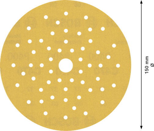 Brusni papir Bosch EXPERT C470 z več luknjami 150 mm G400.