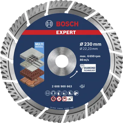 Bosch EXPERT MultiMaterial diamantni rezalni disk 230 mm.