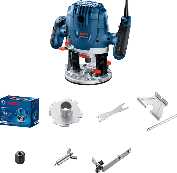 Potopni rezkar Bosch GOF 130 s priborom.