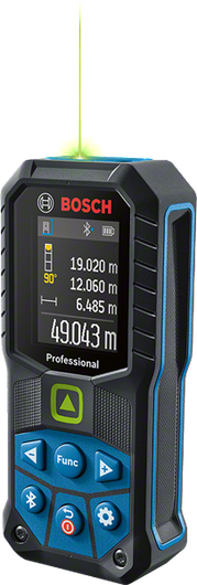 Bosch GLM 50-27 CG laserski merilnik razdalje z digitalnim zaslonom.