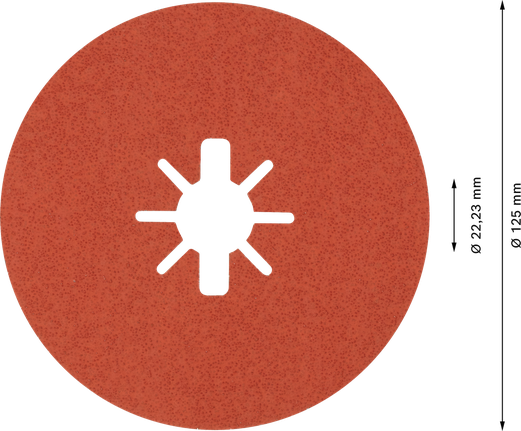 Bosch EXPERT R782 X-LOCK vlakneni disk 125 mm, granulacija 60.