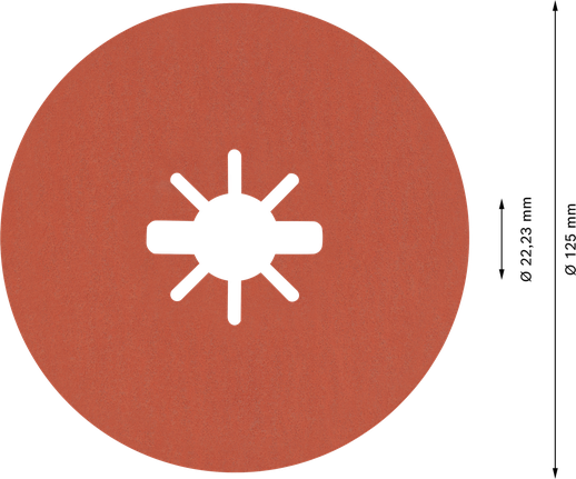 Bosch EXPERT R782 X-LOCK keramični vlaknasti disk, 125 mm.