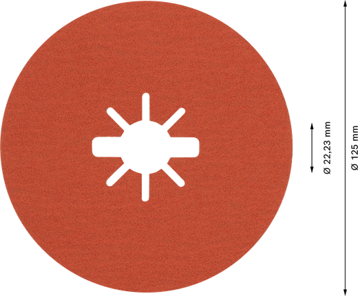 Bosch EXPERT R782 X-LOCK fiber disk 125 mm granulacija 80.