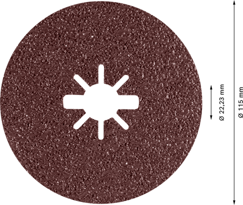 Bosch EXPERT R781 Prisma keramični fiber disk X-LOCK 115 mm.