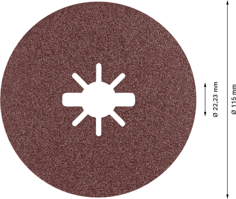 Bosch EXPERT R781 Prisma keramični fiber disk X-LOCK 115 mm.