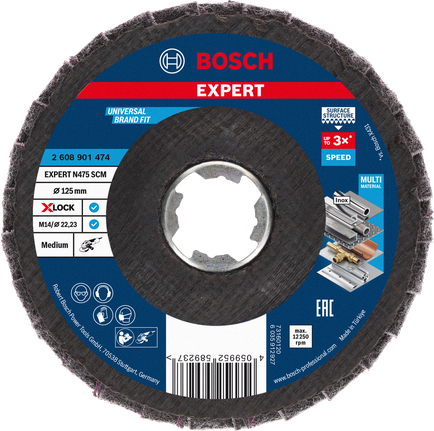 Bosch EXPERT N475 SCM X-LOCK srednja 125 mm plošča.