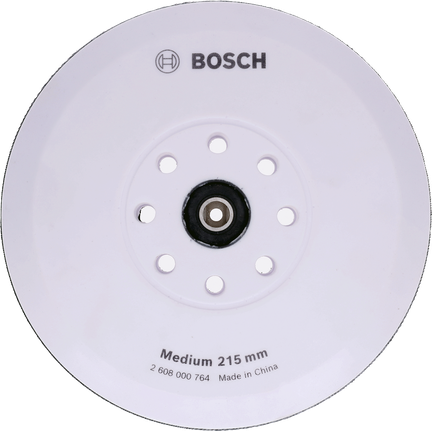 Bosch podporna plošča srednje velikosti 215 mm z 8 luknjami.