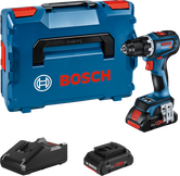 Bosch GSR 18V-90 C akumulatorski vrtalnik z baterijo in polnilnikom.