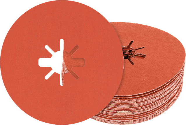 Bosch sklop vlaknenih brusilnih diskov za univerzalno brušenje kovin.