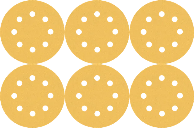 Komplet brusilnih diskov Bosch z 8 luknjami.