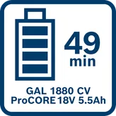 Polnilec akumulatorjev Bosch GAL 1880 CV AMPShare.