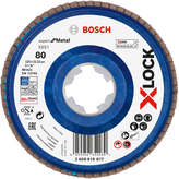 Bosch X-LOCK lamelni brusni disk X551 za kovino, granulacija 80.
