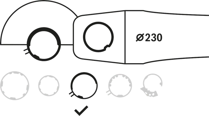 Kombinirani ščitnik Bosch 230 mm za kotni brusilnik.
