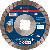 Bosch EXPERT MultiMaterial X-LOCK diamantna rezalna plošča.