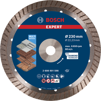Bosch EXPERT MultiMaterial diamantni rezalni disk 230 mm.