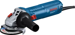 Kotni brusilnik Bosch GWS 12-115 s stranskim ročajem.