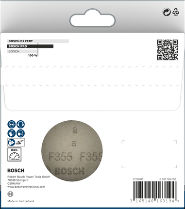 Brusilni disk Bosch PRO F355 115 mm G240.