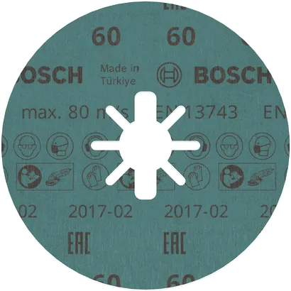 Bosch PRO R780 X-Lock vlakneni disk 125 mm, granulacija 60.