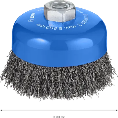 Bosch PRO krtača za čiščenje kovin 100 mm za kotne brusilnike.