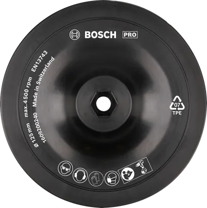 Bosch PRO podporna plošča 125 mm za kotne brusilnike.