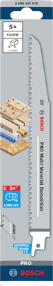 Rezilo Bosch PRO Multi Material Demolition S1110VF, 5 kosov.