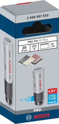 Luknjača Bosch PRO Tile PC Plus 20 mm.