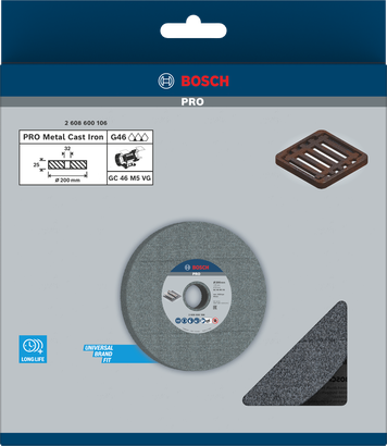 Bosch PRO kovinski brusilni disk 200 x 25 x 32 mm.