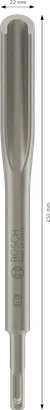 Bosch PRO SDS plus votlo dleto za dolbenje, 22 x 250 mm.