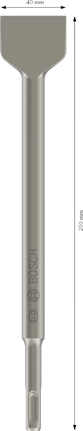 Bosch PRO SDS plus-4C dleto z lopatico 40 x 250 mm.