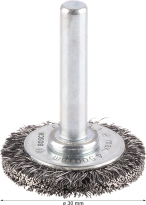Bosch PRO Metal žičnato kolo z ravnim vpenjalom 30 mm.