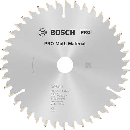 Bosch PRO list krožne žage za več materialov 160 mm 42T.