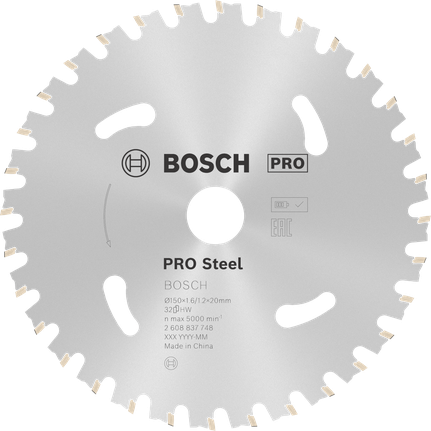 Bosch PRO Steel krožni žagin list, 150 mm, 32 zob.