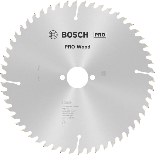 List krožne žage Bosch PRO Wood 216 mm, 54 zob.
