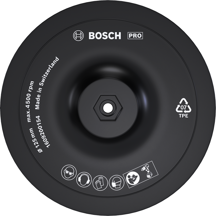 Bosch PRO podporna plošča 125 mm z ježkom.